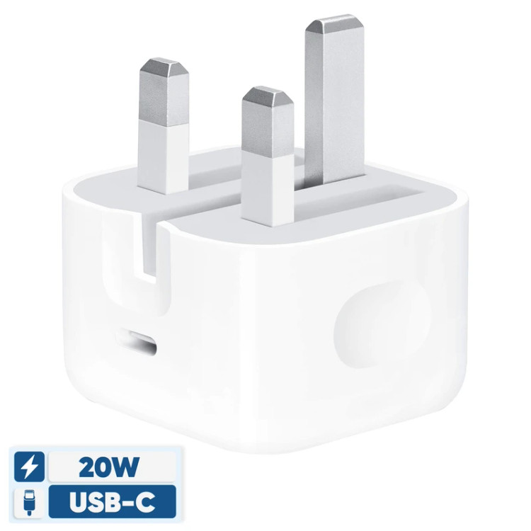 شارژر دیواری اپل مدل ۲۰ وات USB-C (اصلی)با گارانتی ۱۸ ماهه